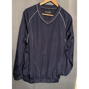 Footjoy V-Neck‎ Pullover Windbreaker Mens M Blue Golf